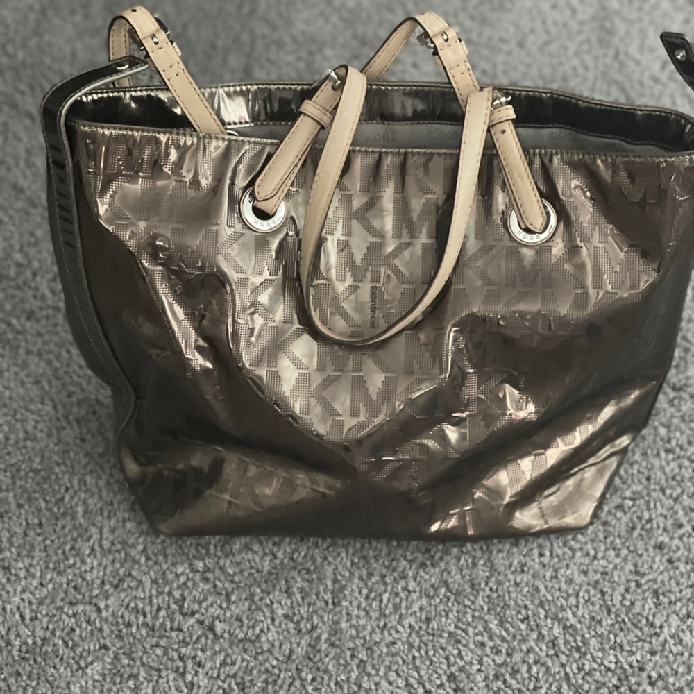 MK aluminum shoulder bag